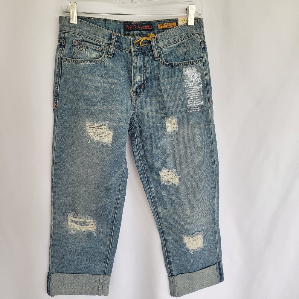 Chip and Pepper Boyfriend Cuffed Jeans NWT  Sz 0 - Picture 7 of 12